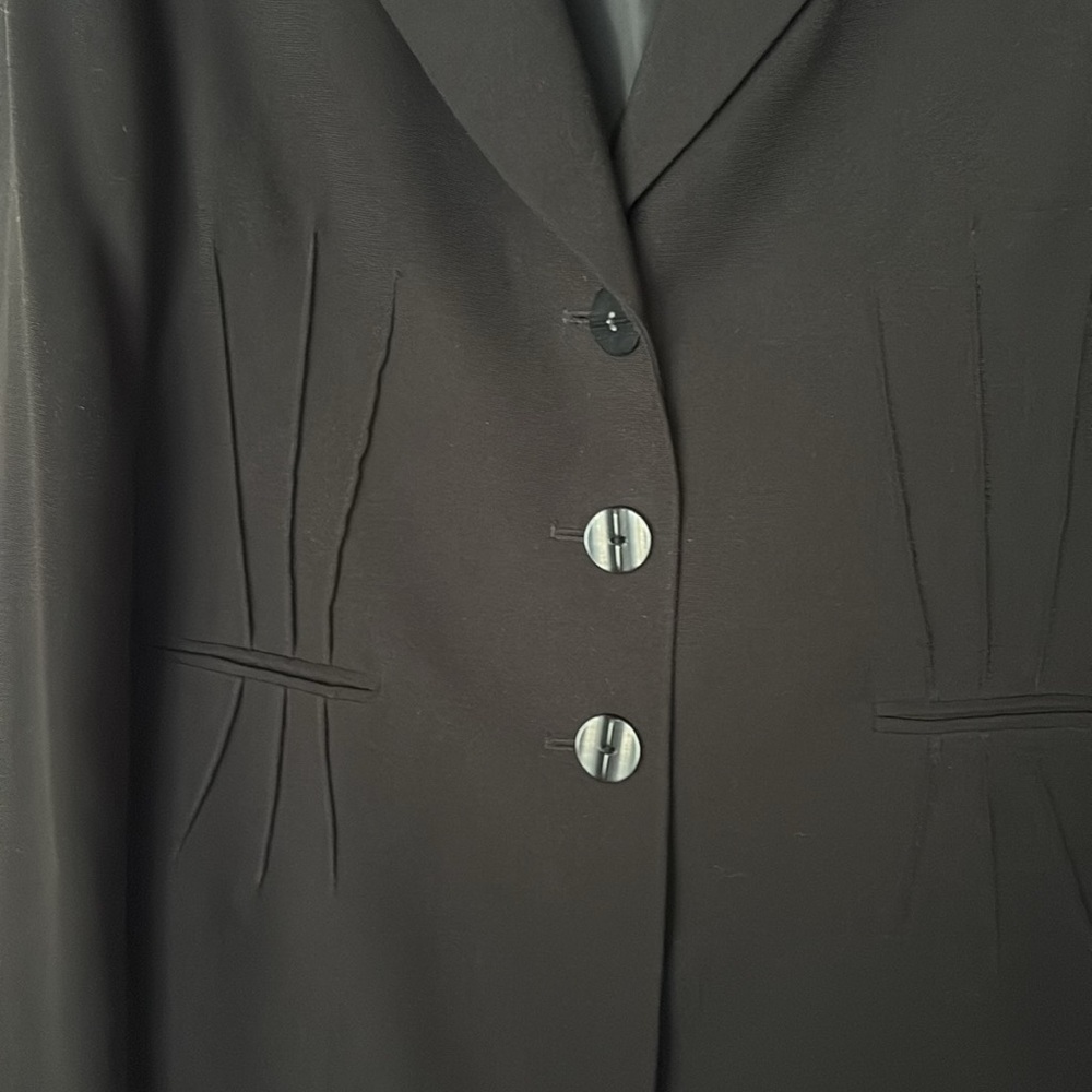 Evan Picone Suit Basic Black Blazer Fully Lined W… - image 2